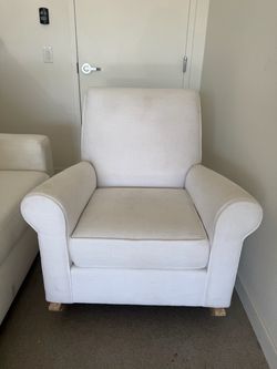 Pottery Barn White Rocker