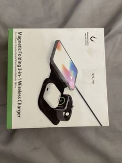 Magnetic Folding 3-in-1 Wireless Charger Apple iPhone AirPods And Apple Watch