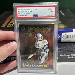 Barry Sanders 1995 Stadium Club Nightmares