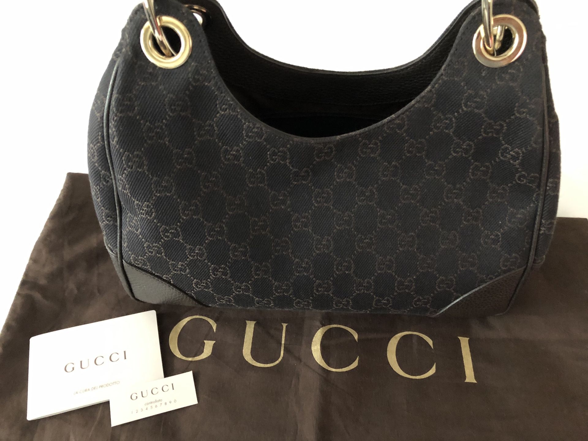 Authentic, Guccissima Nylon Hobo Bag