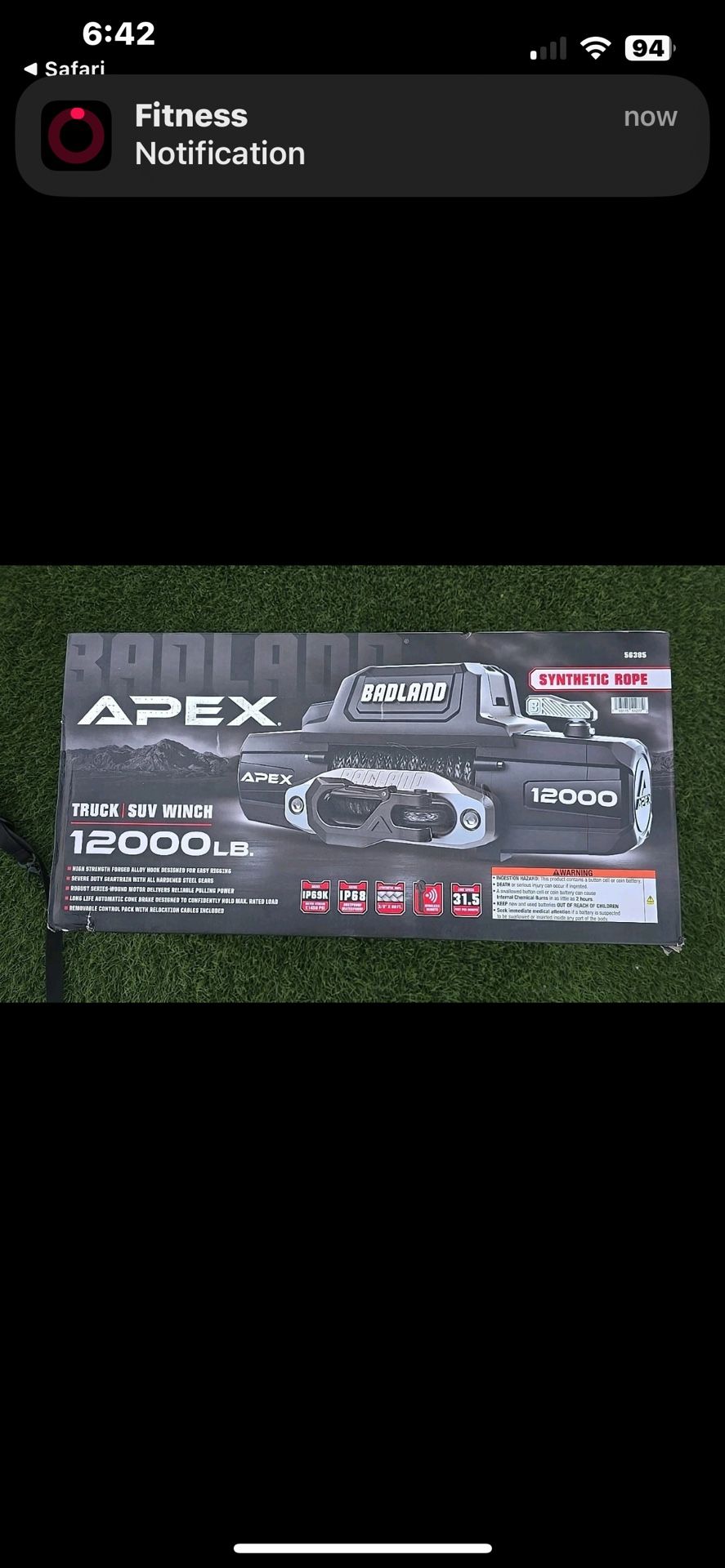 12k Apex Winch Brand New