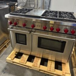 Wolf 48 Stainless Steel Full Gas Stove