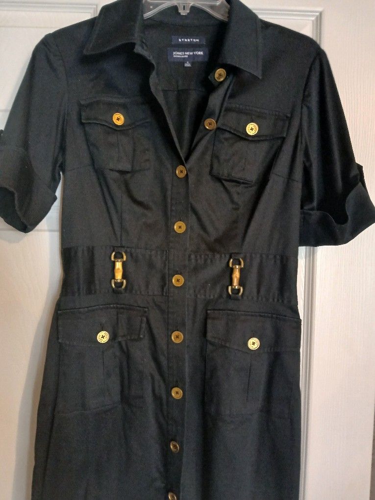 Jones New York Size Small Black Dress 