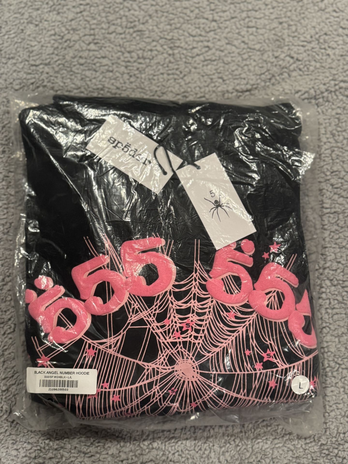 Men’s Black Angle Sp5der Hoodie