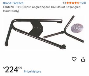 Fabtech tire mount for truck