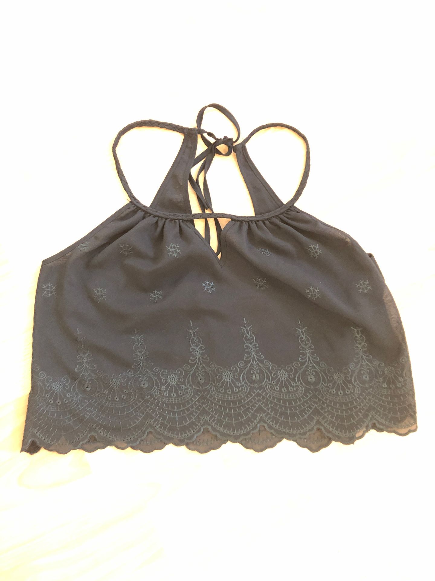 Beautiful embroidered crop top