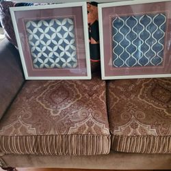 2 FRAMED  Graphic art $6