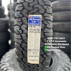 285/70/17 LT BFGOODRICH KO2 New Set of Tires Installed and Balanced Set de Llantas Nuevas Instaladas y Balanceadas
