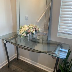 Glass Top Console / Entryway Table 
