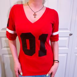 Baseball Tee, Stretchy Size Medium