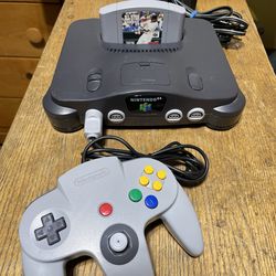 Nintendo N64 Console System Bundle W/ controller Cords Tested