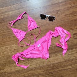 Pink 2-Piece Dancewear/ Swimsuit One Size Fits Most