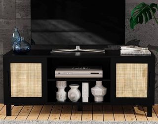 Brand New in Box Never Opened Oxford Rattan Entertainment Unit