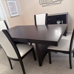 Furniture Of America Dining Set With Buffet Cabinet