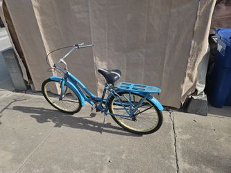 Schwinn bike with peacock theme vintage