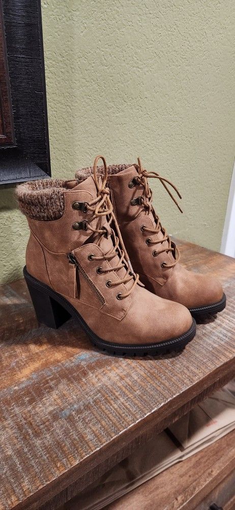 Torrid Winter Heeled Boots (Size 10)