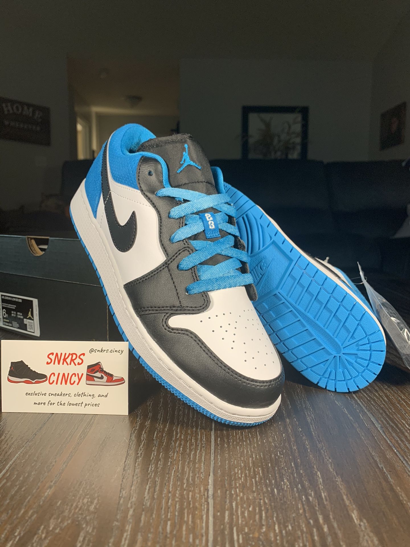 Jordan 1 Low Laser Blue