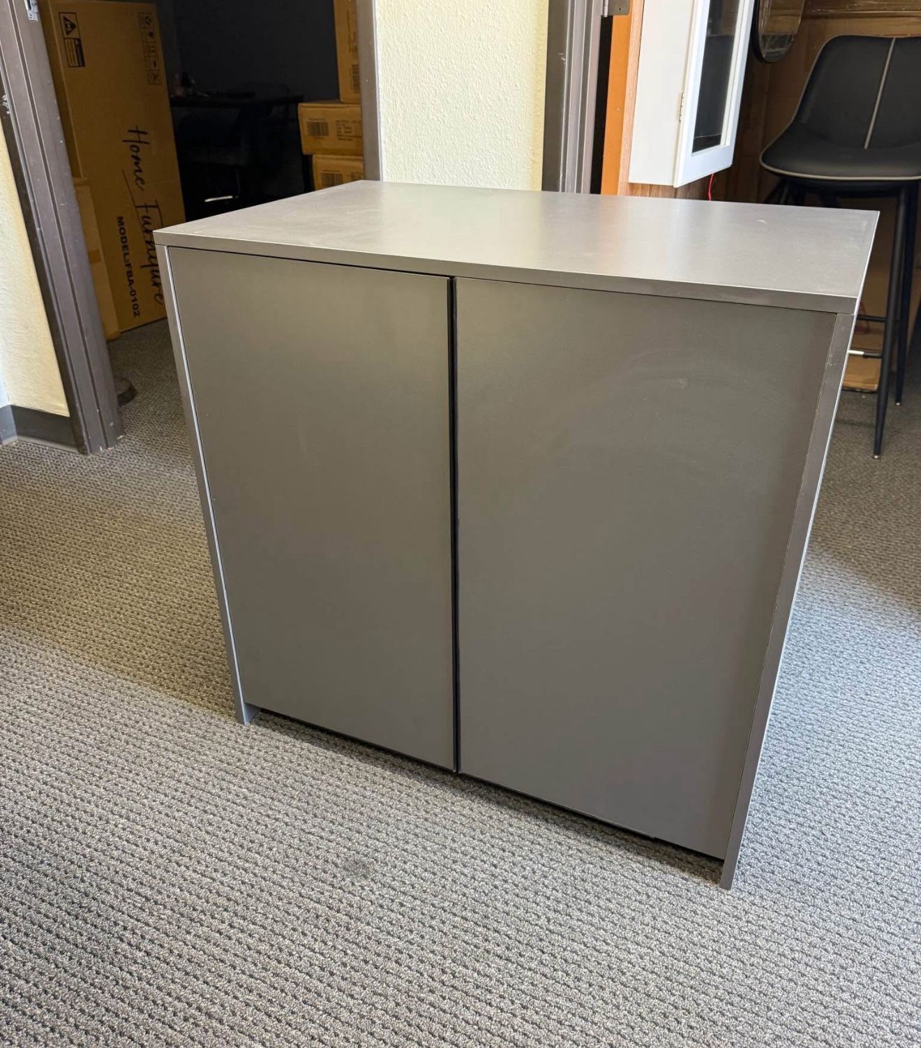 Grey color  Litter Box Enclosure, Large Litter Box Furniture, Modern Cat Litter Box Enclosure Furniture with Storage, Side Cabinet 