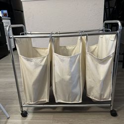 Laundry Sorter Mobile 3 Sections