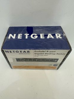 New/ Sealed Netgear ProSafe 8-Port Gigabit Desktop Switch
