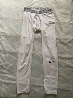 Nike Pro White Compression Leggings for Jogging / Gym (Men’s)