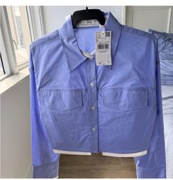 Mango Light Blue Shirt