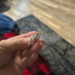 Engagement Ring, And Wedding Ring Set