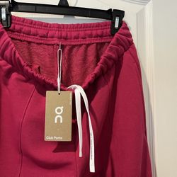 “ON” MEN’S CLUB PANTS GRENADINE COLOR-MEN’S MEDIUM-NEW W/ TAGS, IN BAG