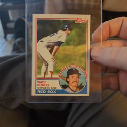1983 topps Boggs rookie card 