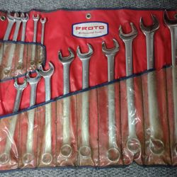 Vintage Proto Standard Wrench Set 