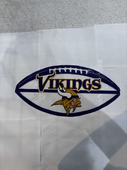Football Vikings Colorful Metal Sign 9x18 18 Gauge Steel Wall Decor