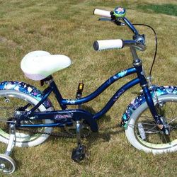 Like New 16" Girls Bike Electra Beach Cruiser with Training Wheels
