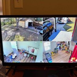 4 Camaras De Seguridad -4 CCTV Security Cameras With Recorder❗️INSTALLED❗️INSTALADAS 💯