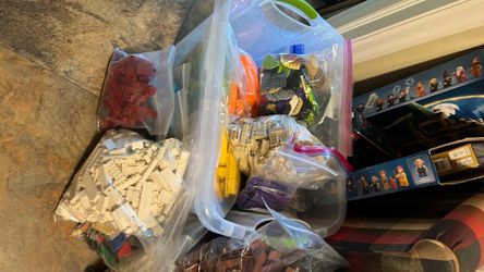 Bulk Legos bagged by color/ type - 35 pounds