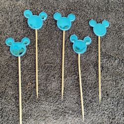 Mickey Mouse Cupcake Toppers 5 Pcs .