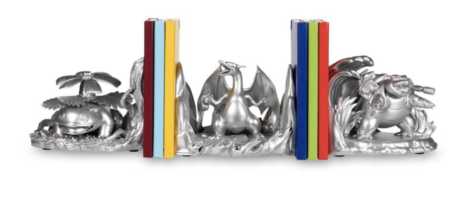 Pokemon Center Final Evolution Bookends Charizard, Blastoise & Venusaur