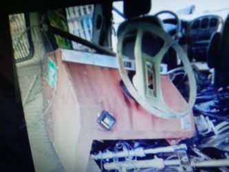 Small console with steering cable