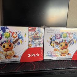 Pokemon Prismatic Evolutions ETB + Booster Bundle 2-pack