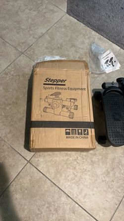 Mini Stair Stepper Exercise Machine 300LBS Capacity Hydraulic Stepper with Bands