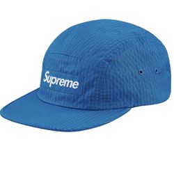 SUPREME OVERDYED RIPSTOP CAMP HAT BLUE 