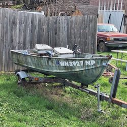 12' Boat,Motor and Trailer 