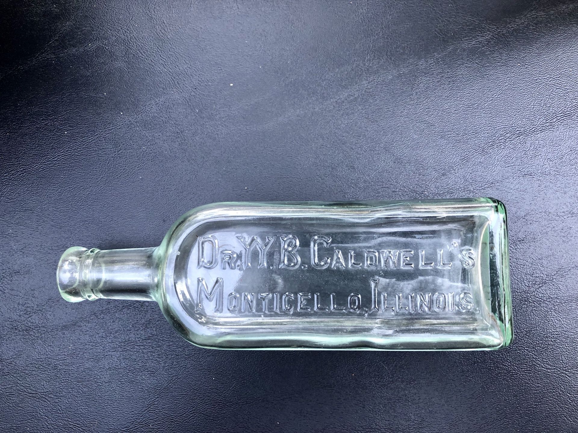 Dr YY B Caldwell’s Monticello Illinois Medicine Bottle