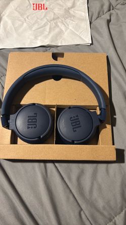Blue jbl headphones