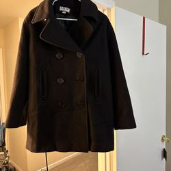 Black Sailer Dress Coat 