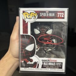 Miles Morales Shameik Moore Signed Funko Pop