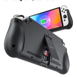 NEWDERY External Battery Station for Nintendo Switch, 10000mAh Backup Portable Charger Case 