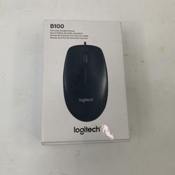 NEW Logitech B100 Wired Corded USB Mouse 