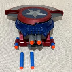 NERF Marvel Avengers Blaster Reveal Shield Dart Gun Captain America