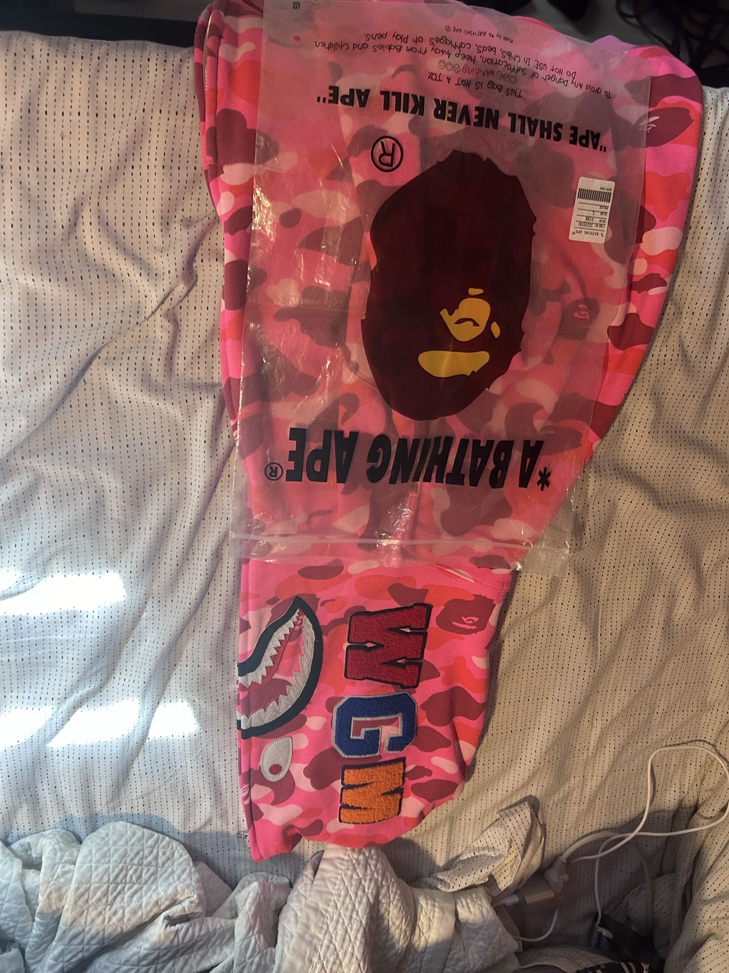 Pink Bape Hoodie