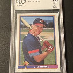 Cleveland Indians Jim Thome Graded 10 Rookie Card 
